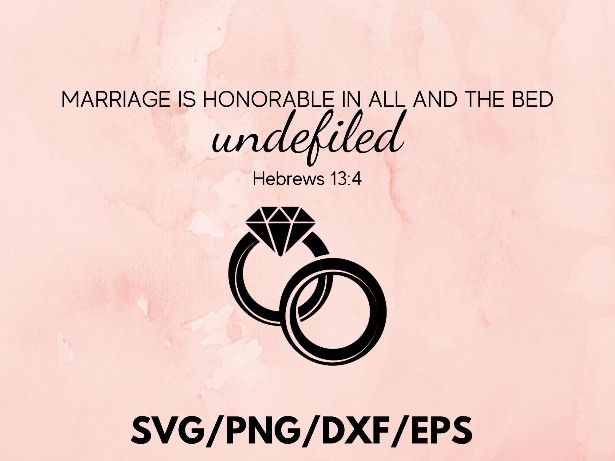 Marriage is Honorable Cut File - Etsy