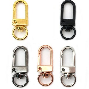 EXCEART 40 Sets Key Fob Hardware Claw Clasp Bulk Keychains Keychain Clip  Key Rings Lobster Clasps Key Clips for Keychains Jewellery Clasps Claw Hook