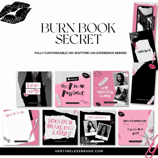 Burn Book Template Etsy Burn Book Template Etsy