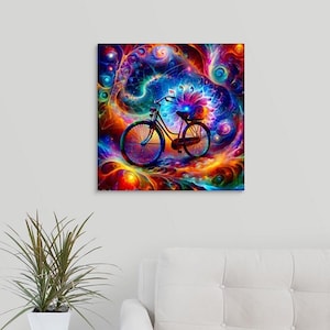 Bicycle Day Print | Albert Hofmann Tribute |Psychedelic Art | Visionary Art