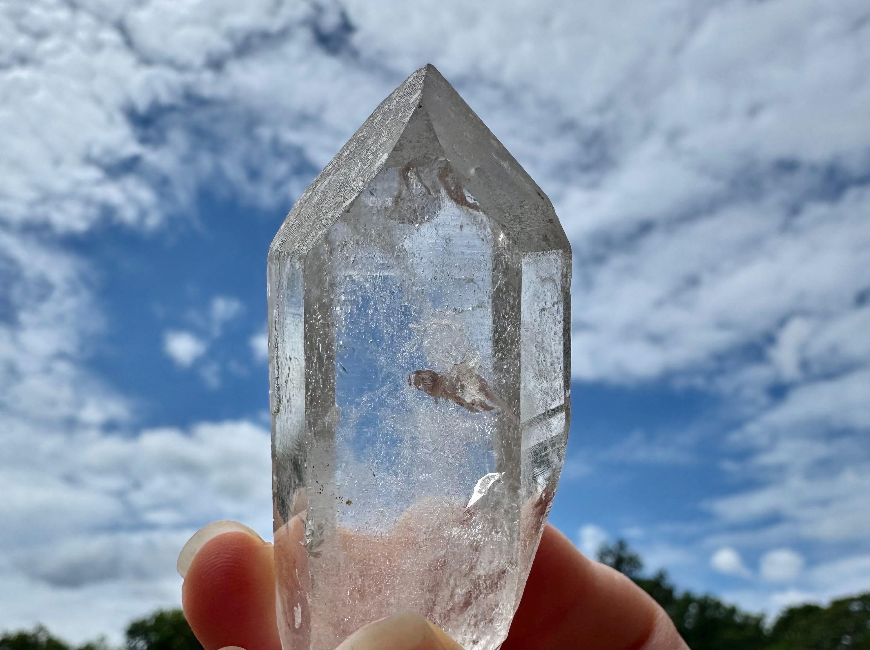 ヒマラヤ産クリアクォーツクリスタルポイント - サマディクォーツ