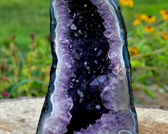 Uruguayan Amethyst Crystal Geode Cave- self standing, ethically sourced