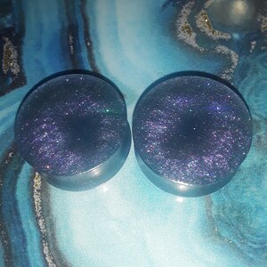 26mm indigo galaxy gauges irridescent