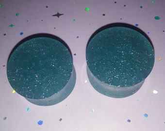 3/4 inch gauges light blue irridescent