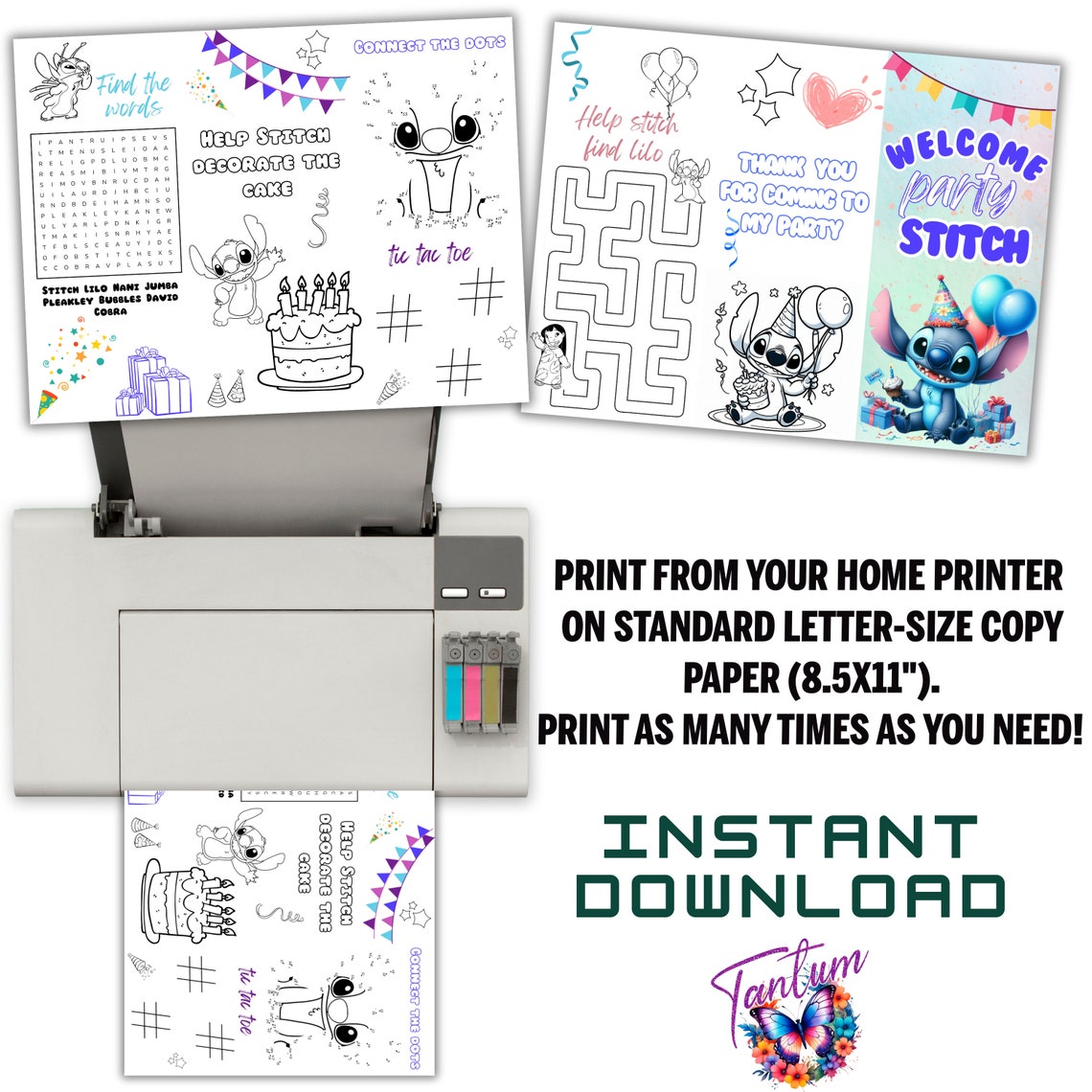 Printable Stitch Activity Sheet Stitch Trifold Stitch Coloring Page