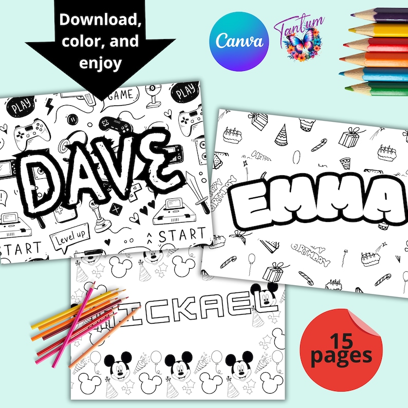 Customizable Coloring Name Pages, Editable Custom Name Coloring Pages