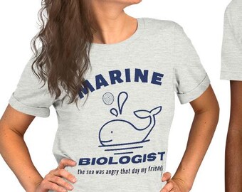 Marine Biologist Unisex t-shirt, Funny 90s Sitcom, 90's Pop Culture, Seinfeldisms