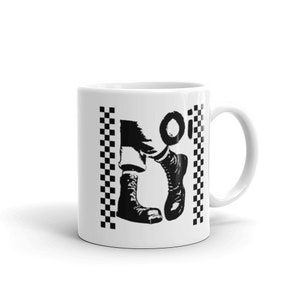 Oi Oi Oi, Skankin Boots, Ska Punk, 2 Tone Ska, Rude Boy, Rude Girl, Checkerboard, Checkered, Ska Coffee Mug