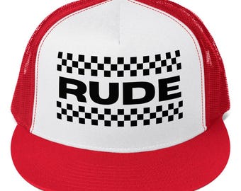 2 Tone Ska Rude Checkered Trucker Cap