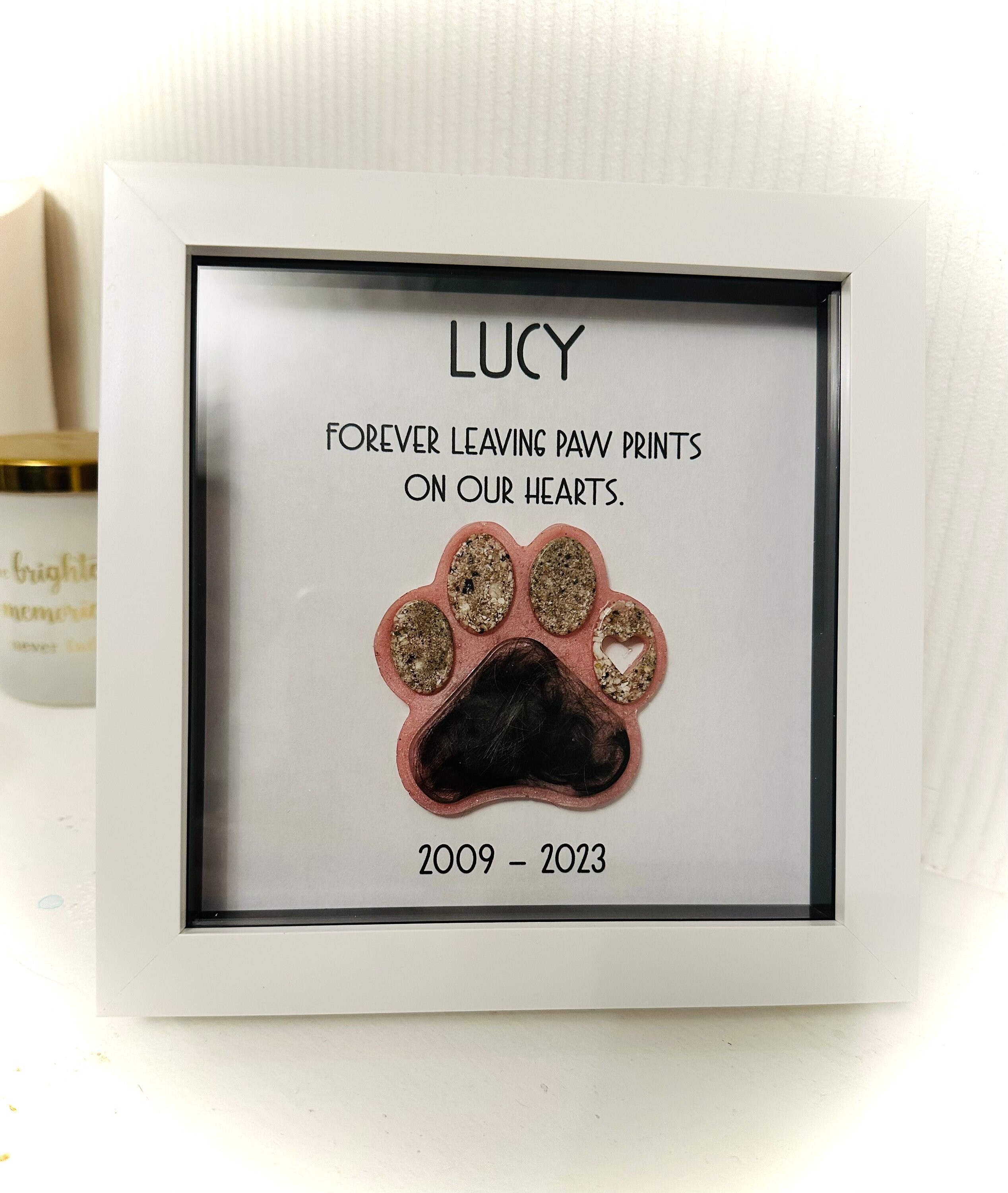 Beautiful Resin Paw Print Memorial Frame Memorial Paw Cat Etsy UK beautiful-resin-paw-print-memorial-frame-memorial-paw-cat-etsy-uk