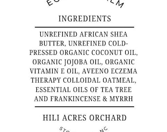 Balsamo botanico artigianale per pelli secche e irritate - Balsamo idratante profondo / Unguento per la pelle a base di cera d'api e ingredienti botanici