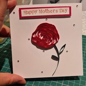 tarjetas de cumpleaños, tarjetas del día de la madre, tarjetas para ocasiones especiales, flores acolchadas,