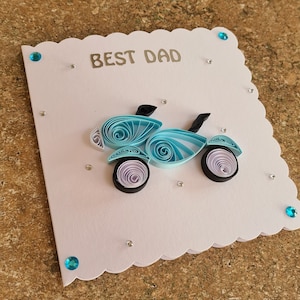 Tarjeta del Día del Padre, Tarjeta de Felicitación, Tarjeta Personalizada, Tarjeta Personalizada, Tarjeta de Moto, Tarjeta para Abuelo/Padre/Hijo, Tarjetas de Cumpleaños