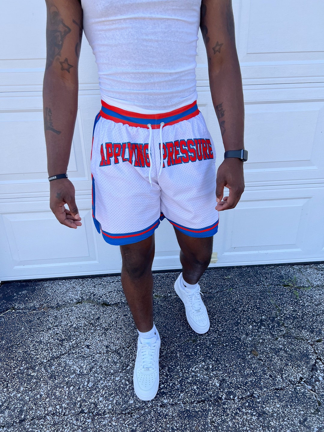 NWT Just Don New York Knicks NBA Shorts White