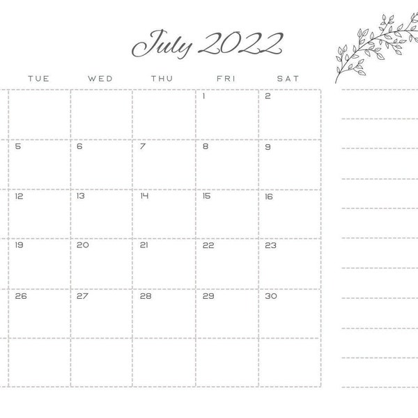 July 2022 2023 Digital Planner Etsy