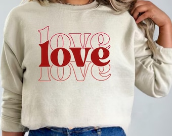 Valentines Day Sweater, Valentines Day Sweatshirt, Womens Valentines day Gift, Womens Sweatshirt, Love Sweater, Valentines Day, Heart Shirt