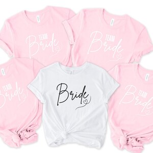 Team Bride Shirts, Bride Shirt, Bachelorette Party Shirts, Bridesmaid Shirts, Bachelorette Shirts, Bride Squad Shirt, Bridal Party, Bride
