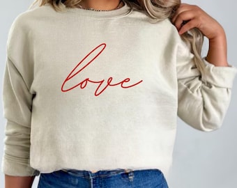 Valentines Day Sweater, Valentines Day Sweatshirt, Womens Valentines day Gift, Womens Sweatshirt, Love Sweater, Valentines Day, Heart Shirt