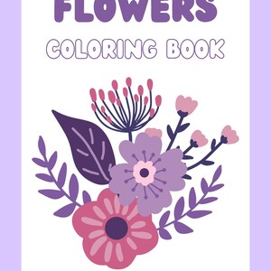 Libro da colorare di fiori