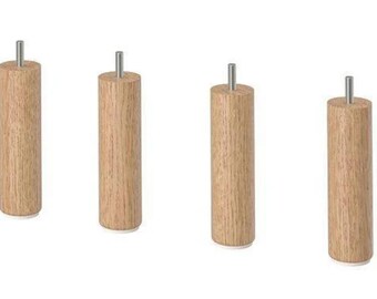 Beech Wood Furniture Legs: Sofa, Cabinet, TV Stand Extension - 4" to 18"