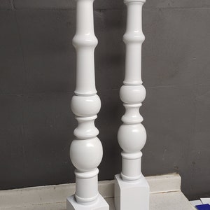 Set di 4 gambe per tavolo da fattoria in legno di faggio. Gambe del tavolo da pranzo. Gambe per tavolo da cucina.gambe per mobili