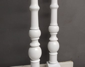 Set of 4 beech wood farm table legs. dining table legs. kitchen table legs.furniture legs