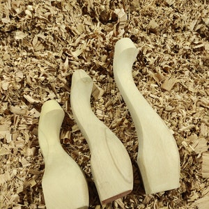Beech Wood Table Legs - DIY Furniture Projects - Set of 4