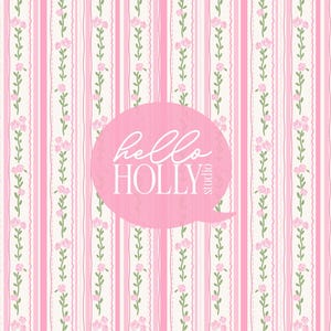 Modèle sans couture à rayures florales roses | Fond romantique BCBG Grand millénaire | Motif répété shabby chic