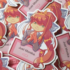 Just Monika, Doki Doki Literature Club Sticker