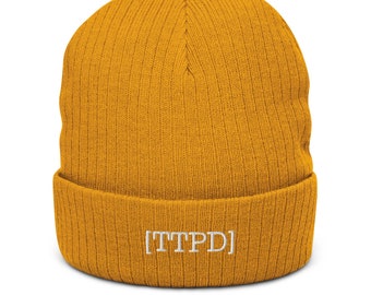 Tortured Poets Department Embroidered Beanie in 3 Colors, TTPD Swiftie Minimalist Hat