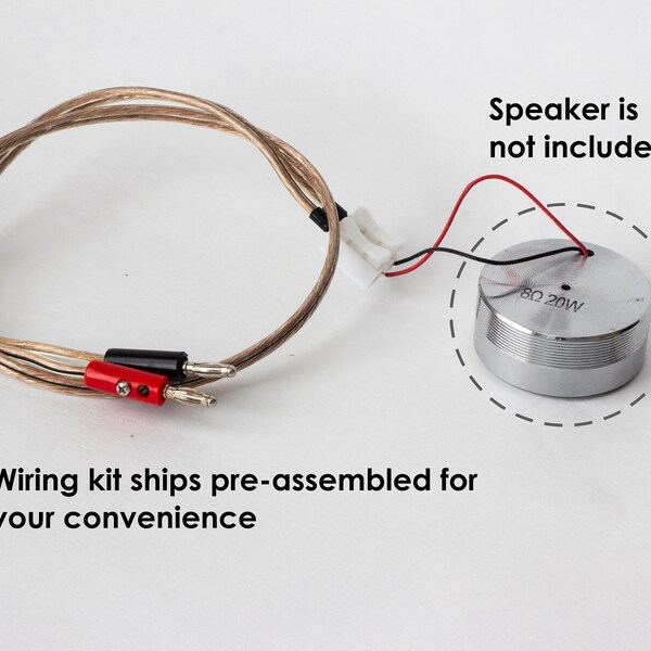 Wiring Kit für 50MM Resonanz Lautsprecher Vibration Bass Shaker ABS Simulationsgerät