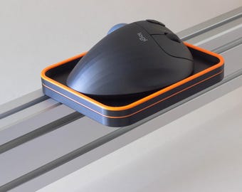 Sim Racing Rig Trackball Mouse Tray – Aluminum Extrusion Mount