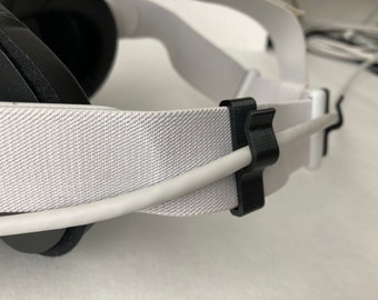 USB Cable Guide Clip for Quest 2 Original Fabric Strap - Quick Release