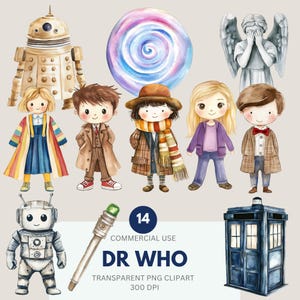 Dr Who Clipart, Doctors, Tardis, Dalek, The Doctor, Who Fan, Sci-Fi, Time Travel, Commercial Use, Transparent PNG