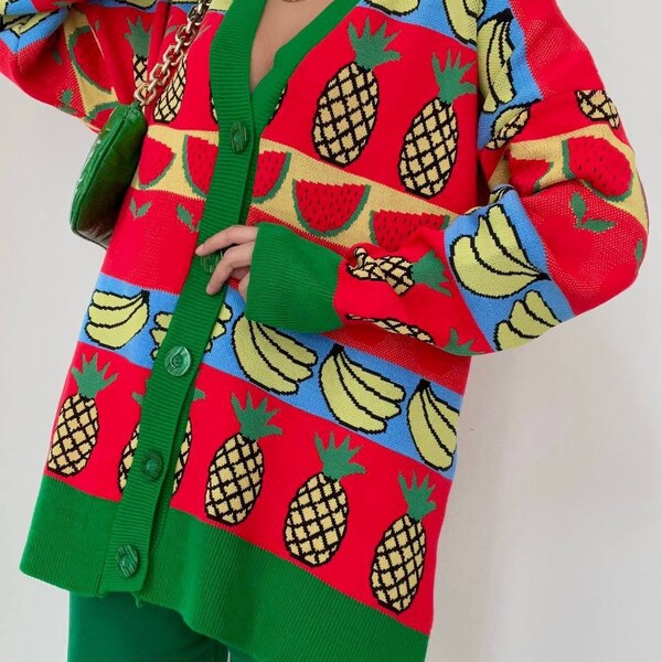 Watermelon Cardigan Etsy