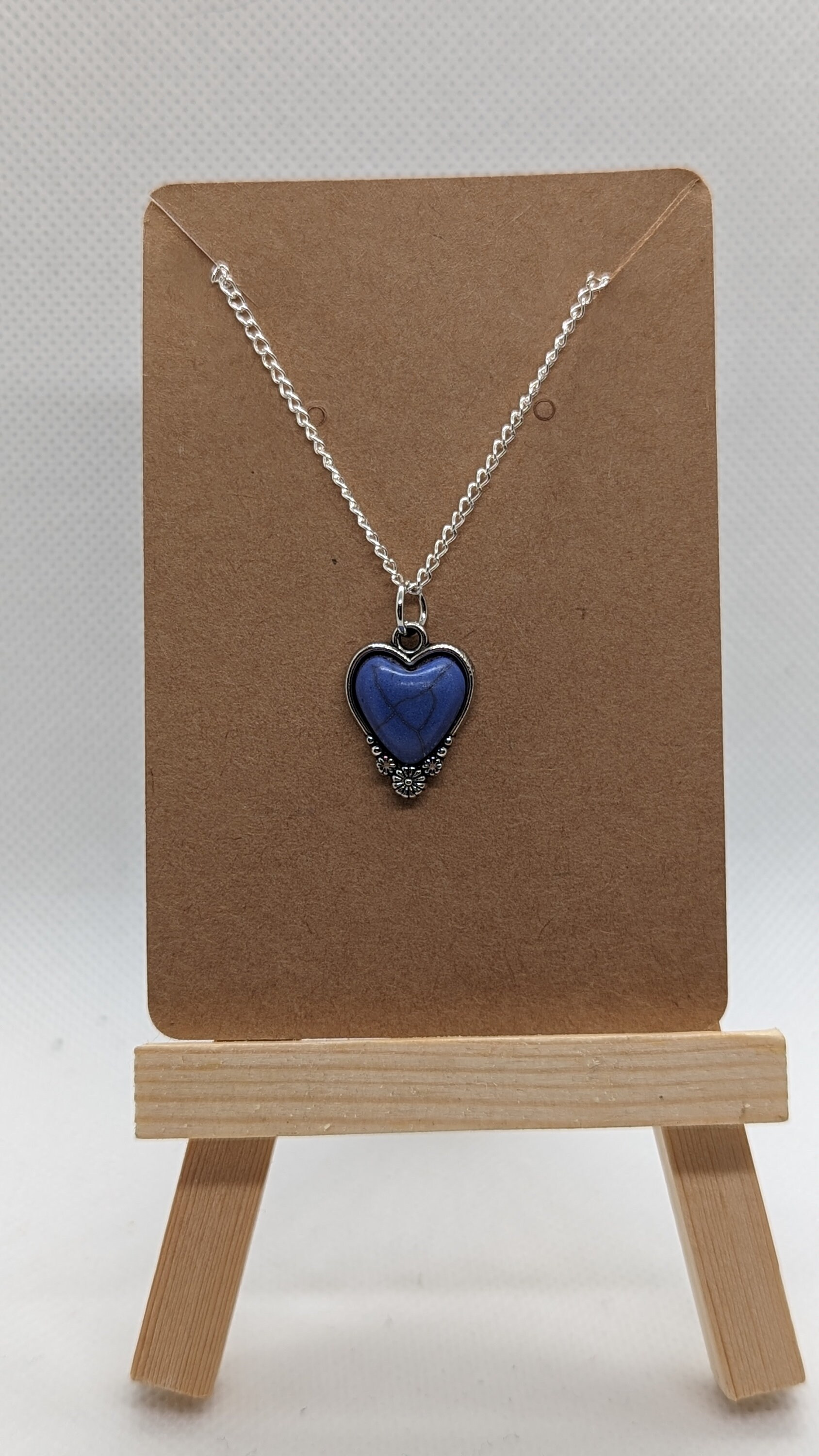 ネックレス・ペンダント STONEHENgE silver heart pearl necklace Stone Heart Necklace - Etsy