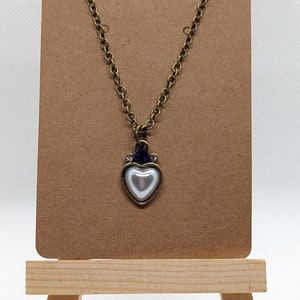 ☆ENGBROX☆ icy heart necklace EBNL24034WH FROSTY Y2K BUBBLE HEART NECKLACE (FINAL SALE) – BONBONWHIMS