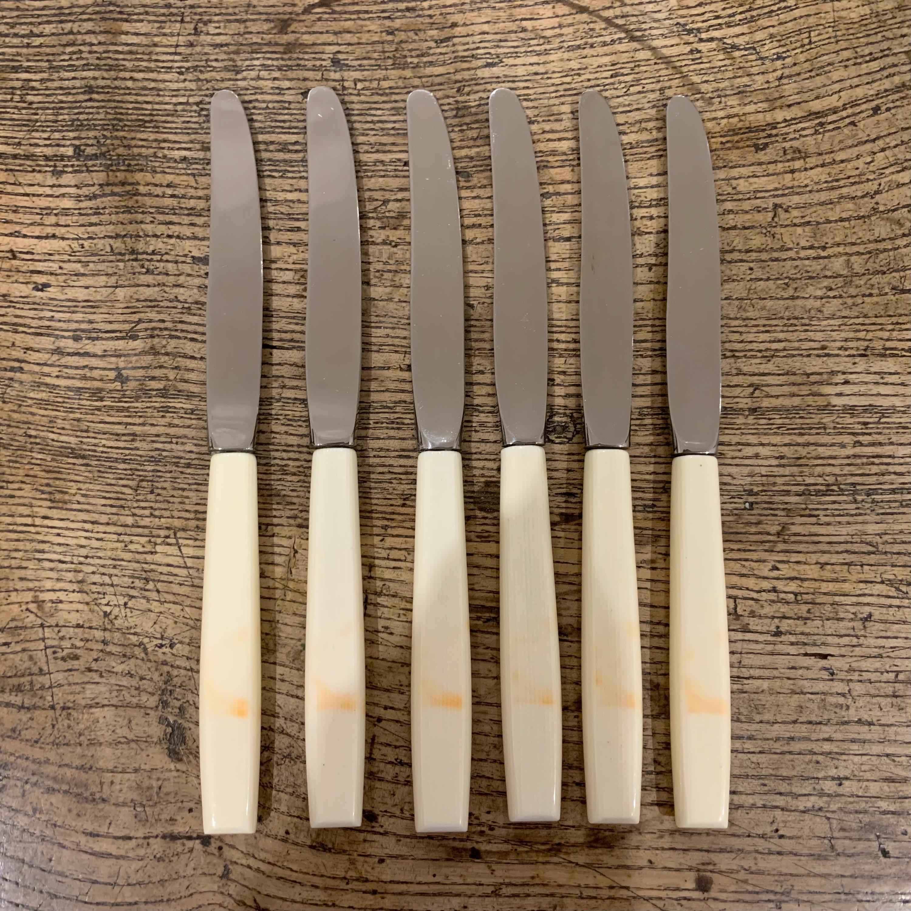 Boxed Set of Six Vintage Viners of Sheffield Stainless Steel and