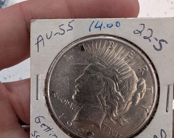 1922 silver peace dollar