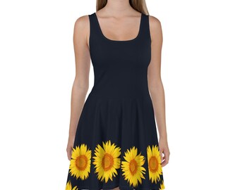 Sunflower Dress Women - Etsy