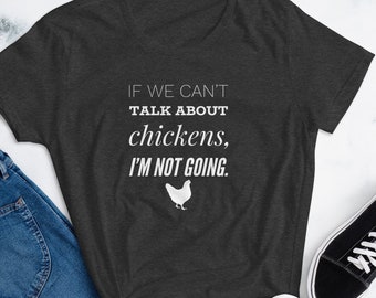 Grappig T-shirt met kip, Sassy Chicken Lady-cadeau
