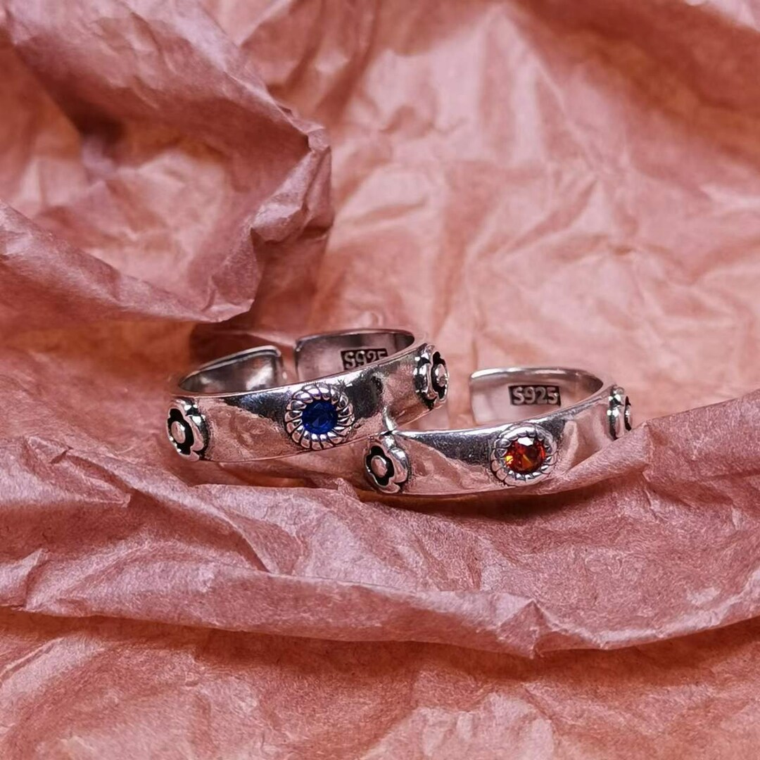 Unique Ring Anime Rings Sets for Men Women Silver Rings for Etsy