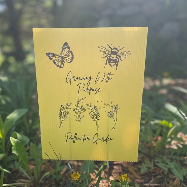 Pollinator Sign - Etsy