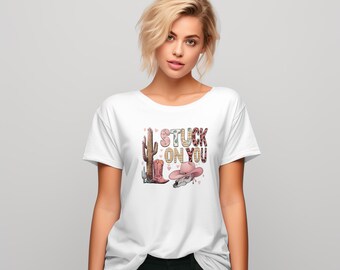 Koszulka z nadrukiem STUCK ON YOU