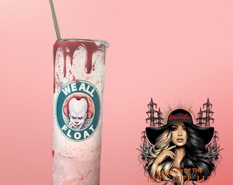 Świecący w ciemności Penny Wise Starbucks kubek 20 uncji Clown horror\Halloween logo