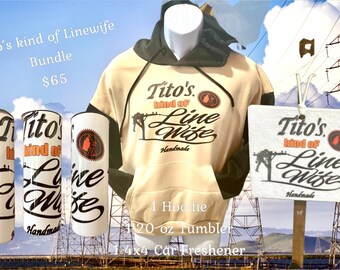 Linewife Hoodie Bundle: Tumbler & Air Freshener