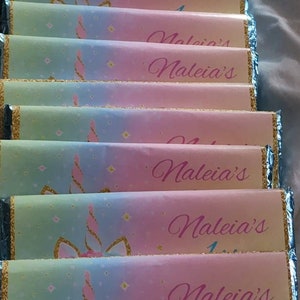 Custom candy bar wrappers
