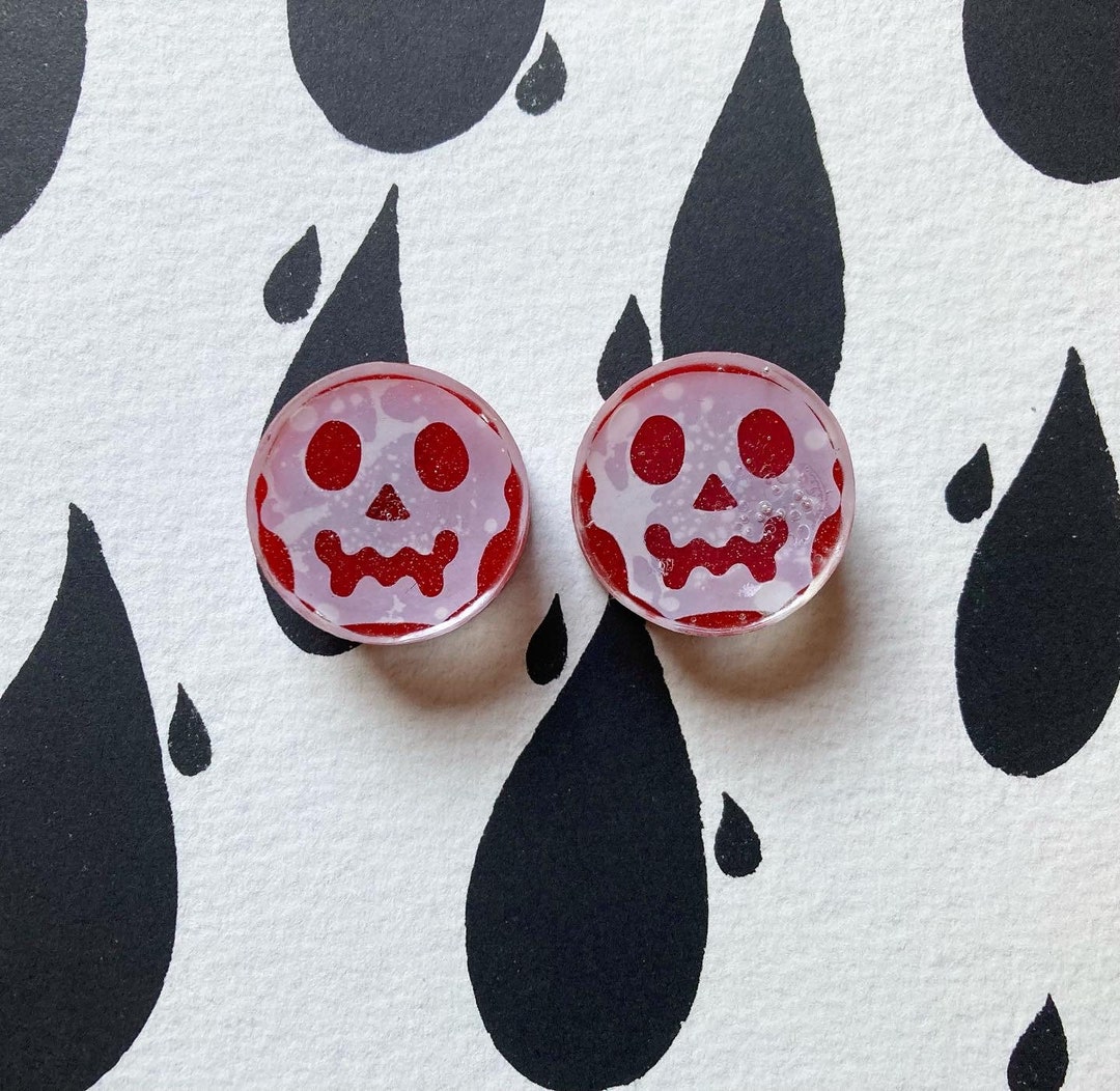 1 Inch Skull Plugs - Etsy