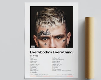 Lil Peep Poster Everybody/'s Everything Album Cover Poster Poster Print Wall Art Home Decor Custom Poster