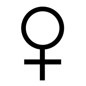 Gender symbols female SVG PNG JPG - Digital Download